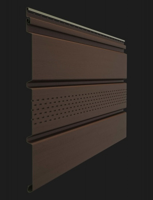 Софит Docke PREMIUM с центральной перфорацией (PREMIUM soffit цп каштан)