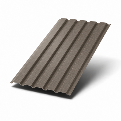 Профнастил МП-35 покрытие ECOSTEEL матовый Серый дуб-0,5